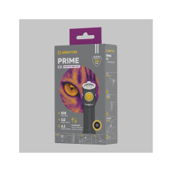 Универсальный фонарь Armytek Prime C2 Magnet USB (теплый свет) — простое управление с 6 режимами и индикацией состояния батареи.