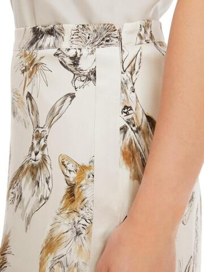 Marc Cain Юбка из шелка с акварельным принтом