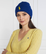 Хлопковая шапка POLO RALPH LAUREN - темно-голубой(455931421)