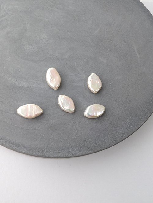 Жемчуг натуральный барочный 14*8.5мм, 1шт