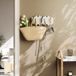 Вешалка настенная Picket, 5 крючков, белая