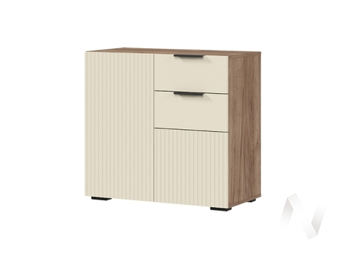 Комод 800 КМ 02 МС Соната (дуб крафт табачный/кашемир)