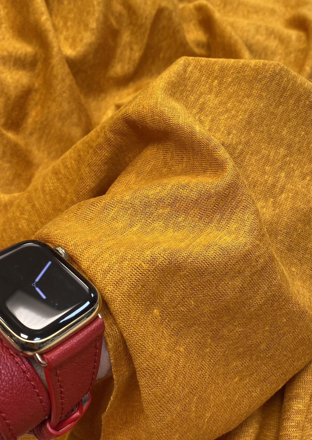 Ткань Трикотажное полотно (Италия) 50% лен 50% хлопок   ш-130см  1 м