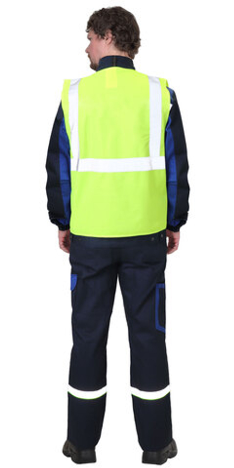 Жилет сигнальный SIRIUS кл.1, 3 СОП (трик.100 гр/м2) лимонный