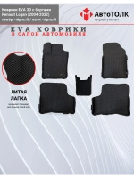 EVA коврики с бортами в салон автомобиля. Renault Logan.