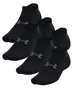 Теннисные носки Under Armour Unisex Essential No Show Socks 6P - черный