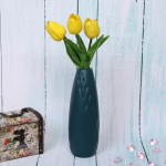 Ваза из пластика «Marlen-Сеона» 0,4л 21,3*5,5*3,4см цвет морская волна