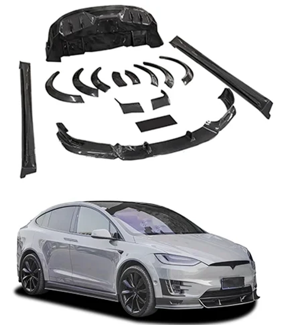 Карбоновый спойлер для Tesla Model X Тесла