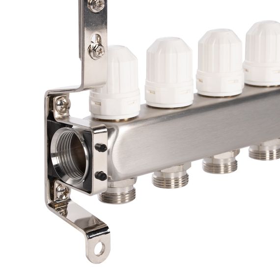 Коллектор Royal Thermo нерж. в сборе универсальный 1 ВР-3/4 НР с автомат. воздухоотвод-ми 3 вых. купить в Москве и Московской области по низкой цене с доставкой по России — (3) Коллектор Royal Thermo нерж. в сборе универсальный 1 ВР-3/4 НР с автомат. воздухоотвод-ми 3 вых. — (3)