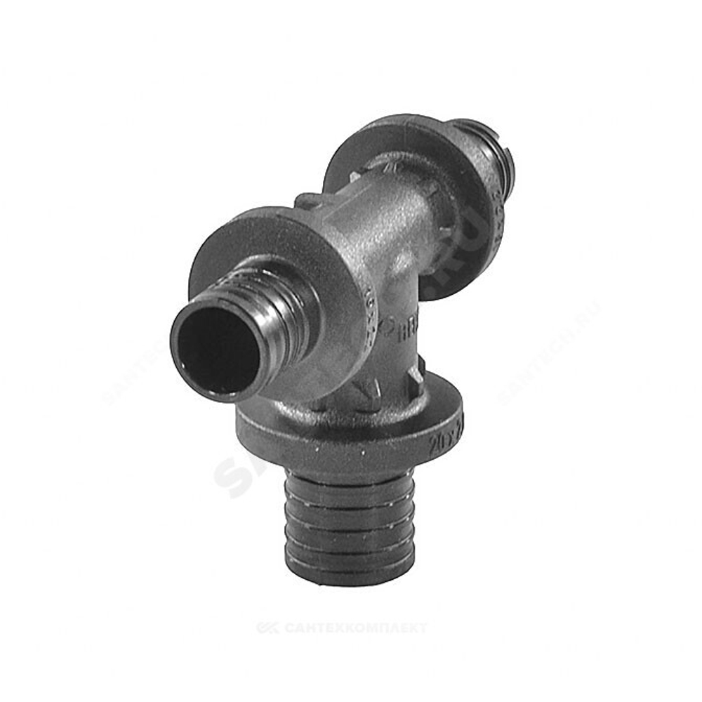 Тройник для PE-X труб аксиальный PPSU Дн 16х25х16 переходной RAUTITAN PX Rehau 11601021001