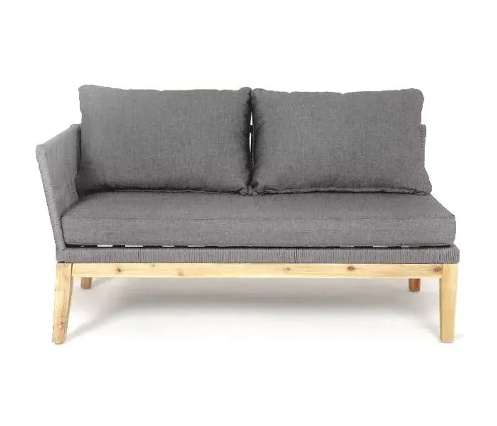 "Барселона" модуль диванный плетеный из роупа боковой правый