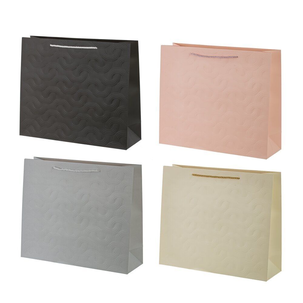 GAEM Пакет подарочный L (бумага 210г/м2, блок микс 12шт), L39 W11 H30 см, 4в.