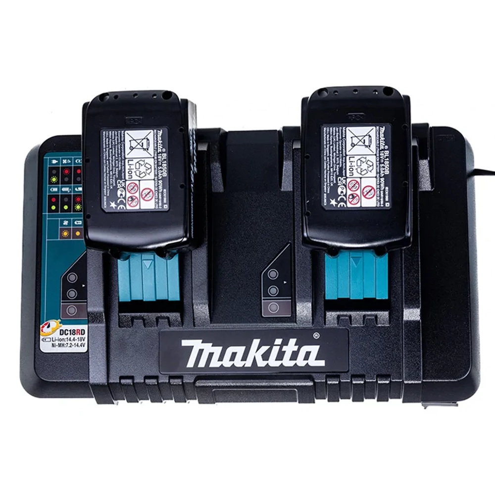 Makita 191L75-3 аккумулятор 2 шт, 18В, 5.0 Ач + ЗУ DC18RD