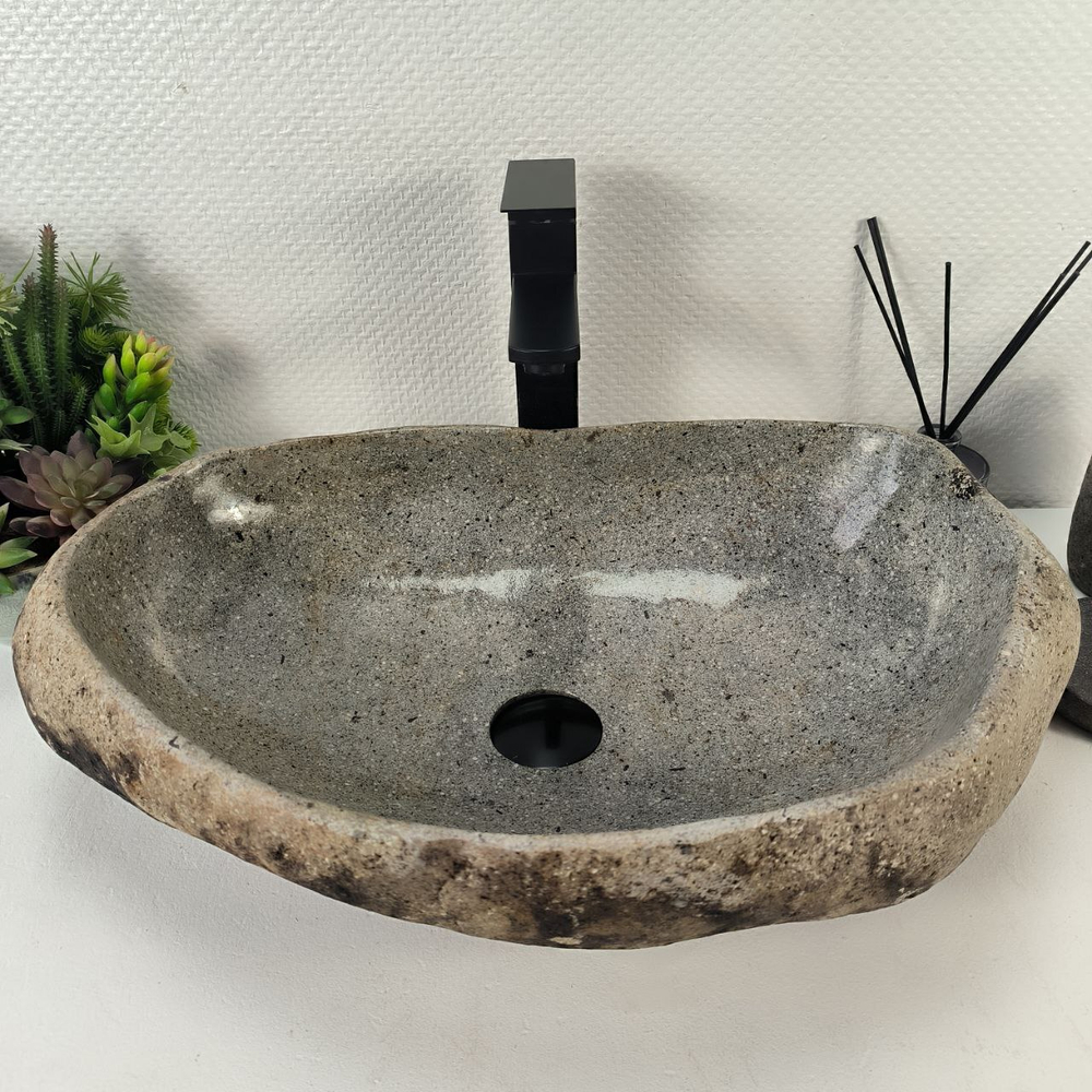 Раковина из речного камня RS-65167 60*38*15 0862