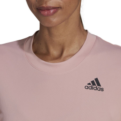 Женская футболка теннисная Adidas Women Club Tennis Tee - wonder mauve/black