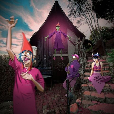 Gorillaz. Cracker Island (EU, Parlophone, 5054197213175, 2023, Neon Purple Vinyl) LP