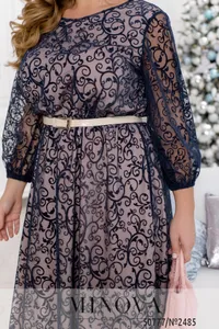 Платье 2485-синий Minova