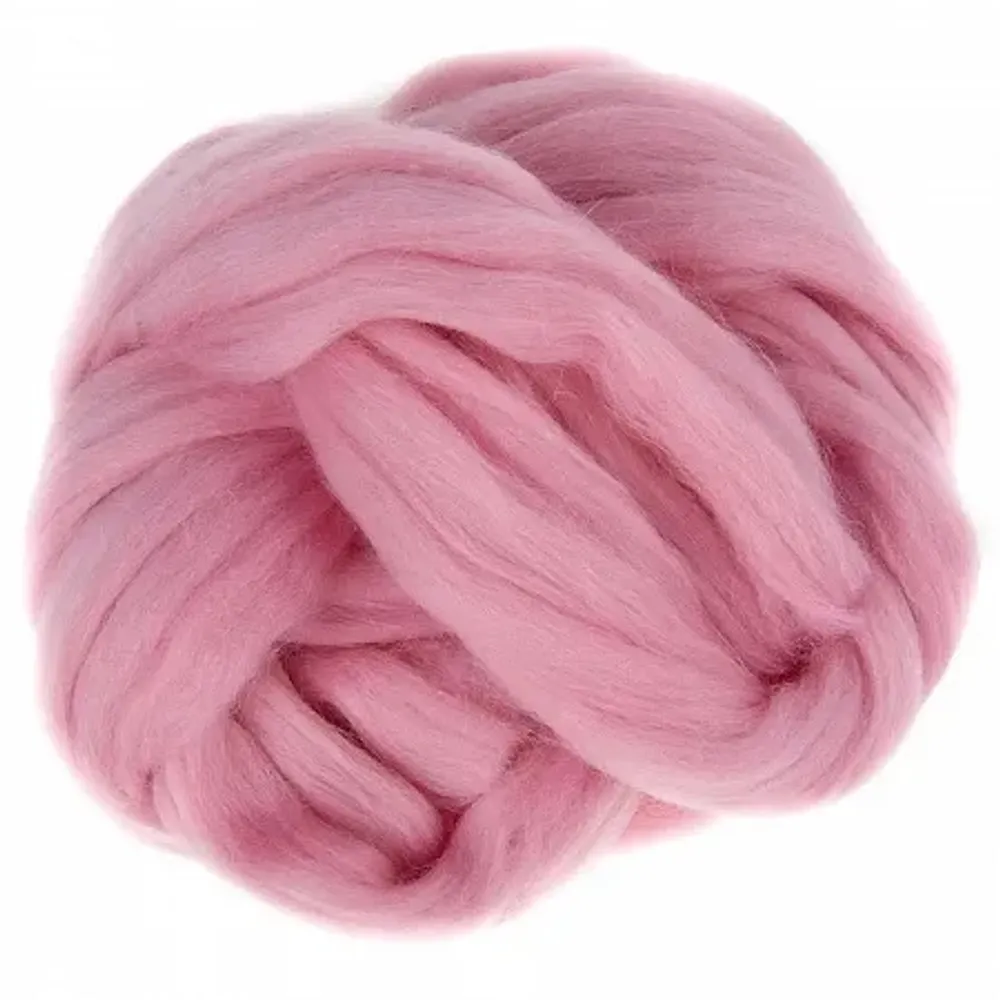 Шерсть для валяния "ПЕХОРКА", полутонкая шерсть 50г, камелия