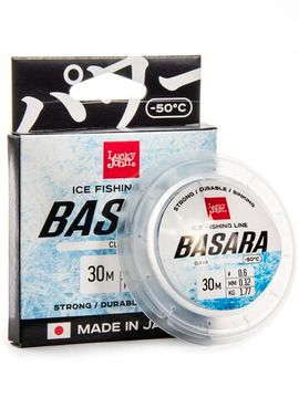 Леска монофильная зимняя Lucky John BASARA Clear 30 м, 0,12 мм