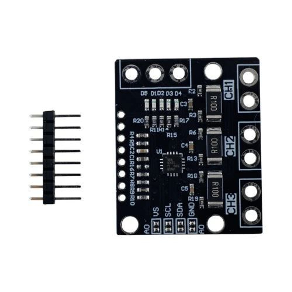 Трехканальный измеритель тока и напряжения INA3221