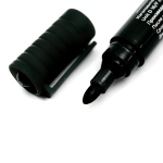 Маркер перманентный, Alingar, черный, пулевидный, 2 мм, 12 шт/уп