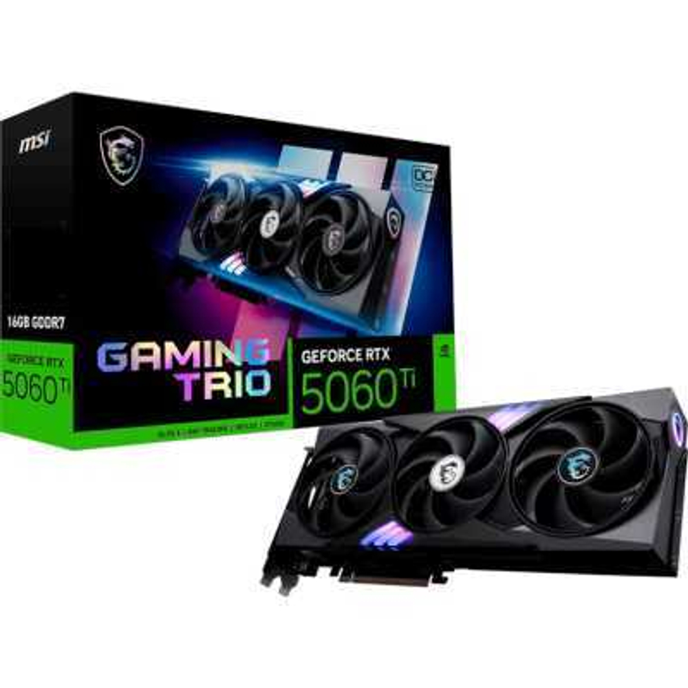 Видеокарта MSI nVidia GeForce RTX 5060 Ti 16G Gaming Trio OC
