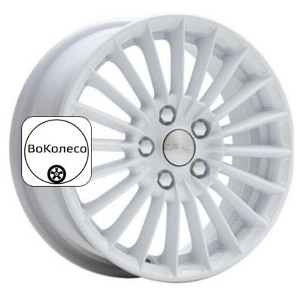 6x15/5x100 ET38 D57,1 Веритас (КЛ054) Белый СКАД