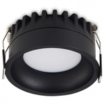 Светильник встраиваемый CRATER,  15W,  1033Lm,  2700-3000-4000K,  D95хH44мм,  IP44,  черный