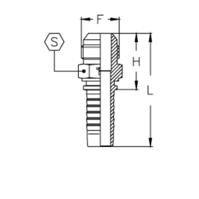 Фитинг DN 10 SAE J513 (Ш) 5/8