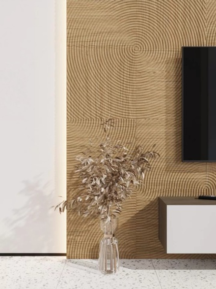 Стеновая квадратная панель КРУГИ 500х500х8 (4 шт.)