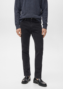 Джинсы Jan slim fit черного цвета