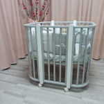 Кроватка детская Incanto Nuvola Exclusive 5 в 1 цвет серый/белый