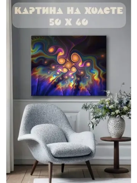 Картина на стену 40 X 50 Абстракция узор