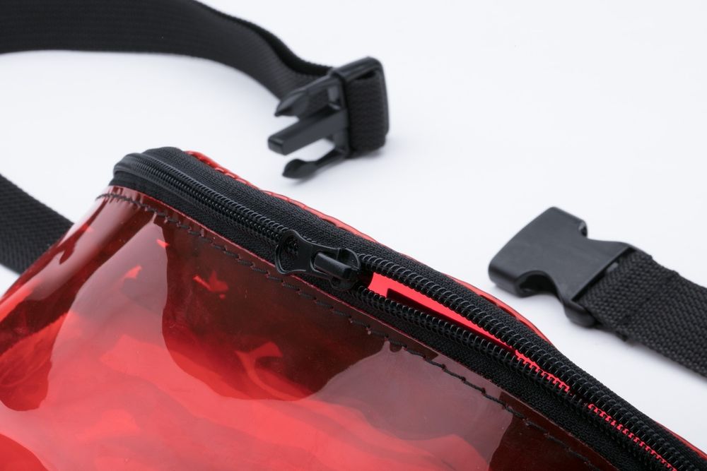 Сумка Поясная ПВХ Красная