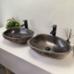 Раковина из речного камня RS63833 54*39*16 2шт 0127