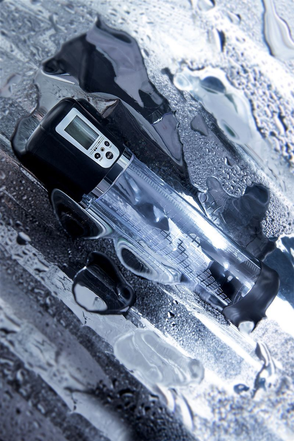 Прозрачная автоматическая помпа для пениса Alrik (Цвет: прозрачный)