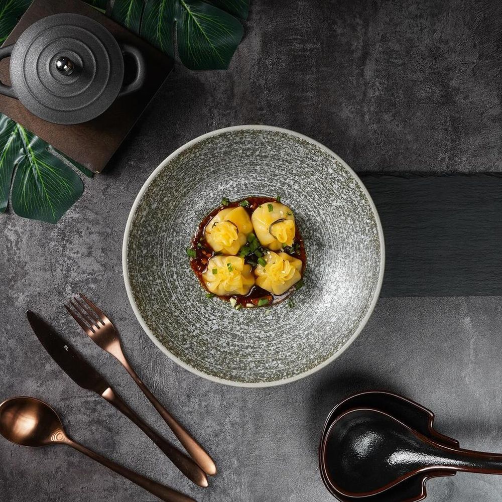 Салатник 850 мл d 23,6 см h5,8 см глазурь Glossy Stone Untouched Taiga P.L. Proff Cuisine [1]