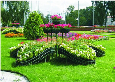 Парковая клумба Лилия