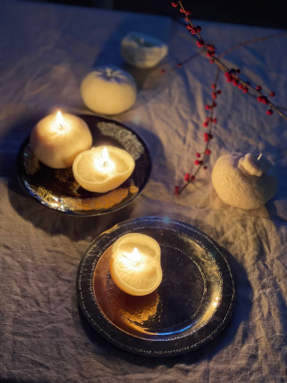 Набор свечей "Мандарины"