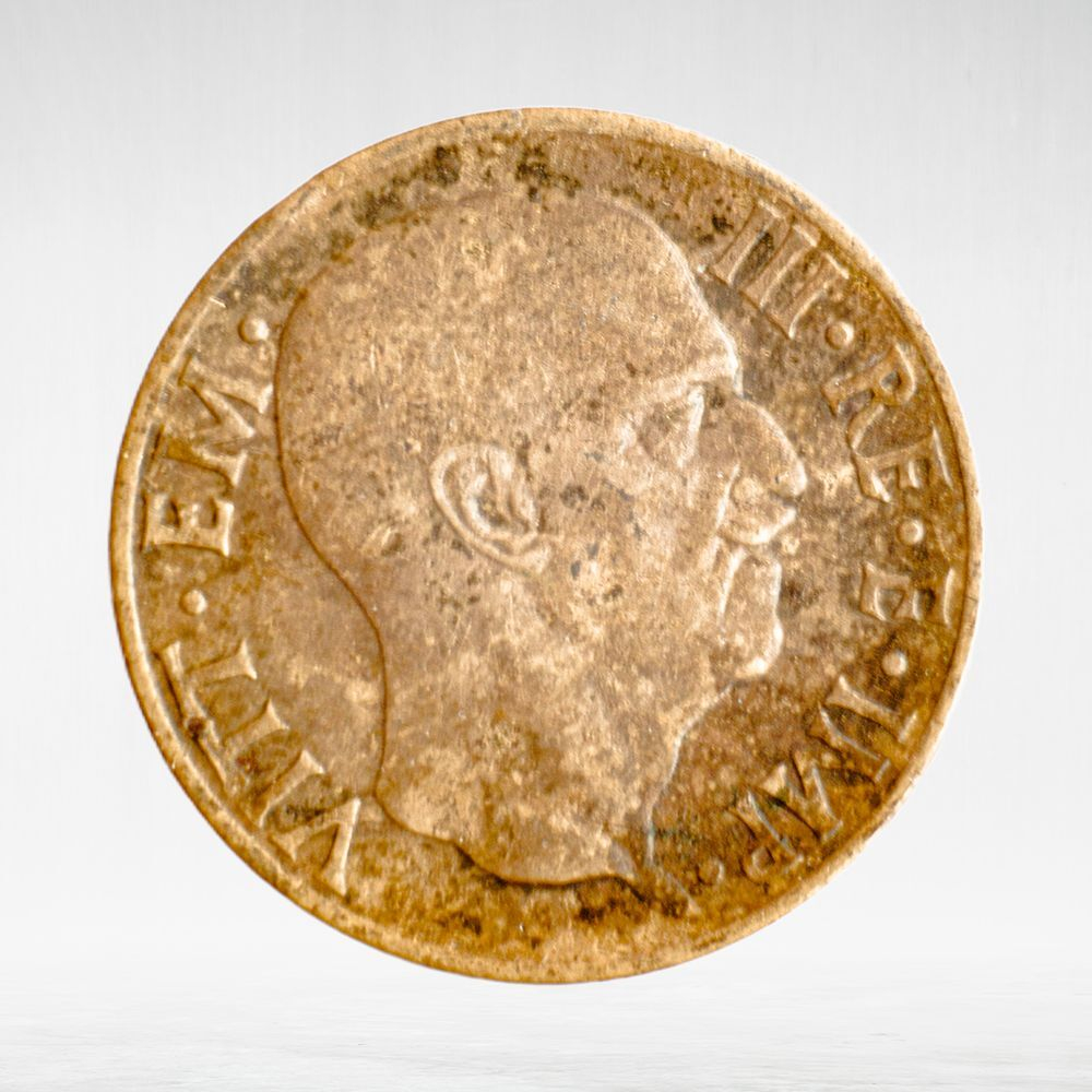 Italy 5 Centesimi 1939 R "Victor Emmanuel III - Eagle and Fasces", VF