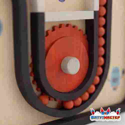 Детская интерактивная стена «Маршрут роботов», с шариковым лабиринтом