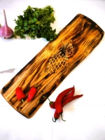 Доска разделочная деревянная из Кедра. "Волк"