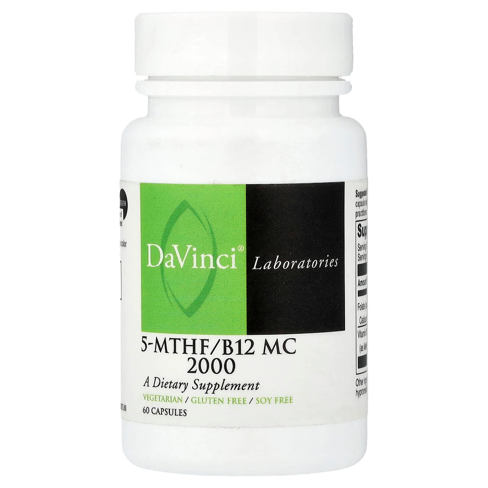 DaVinci Laboratories, 5-MTHF / B12 MC 2000`` 60 капсул