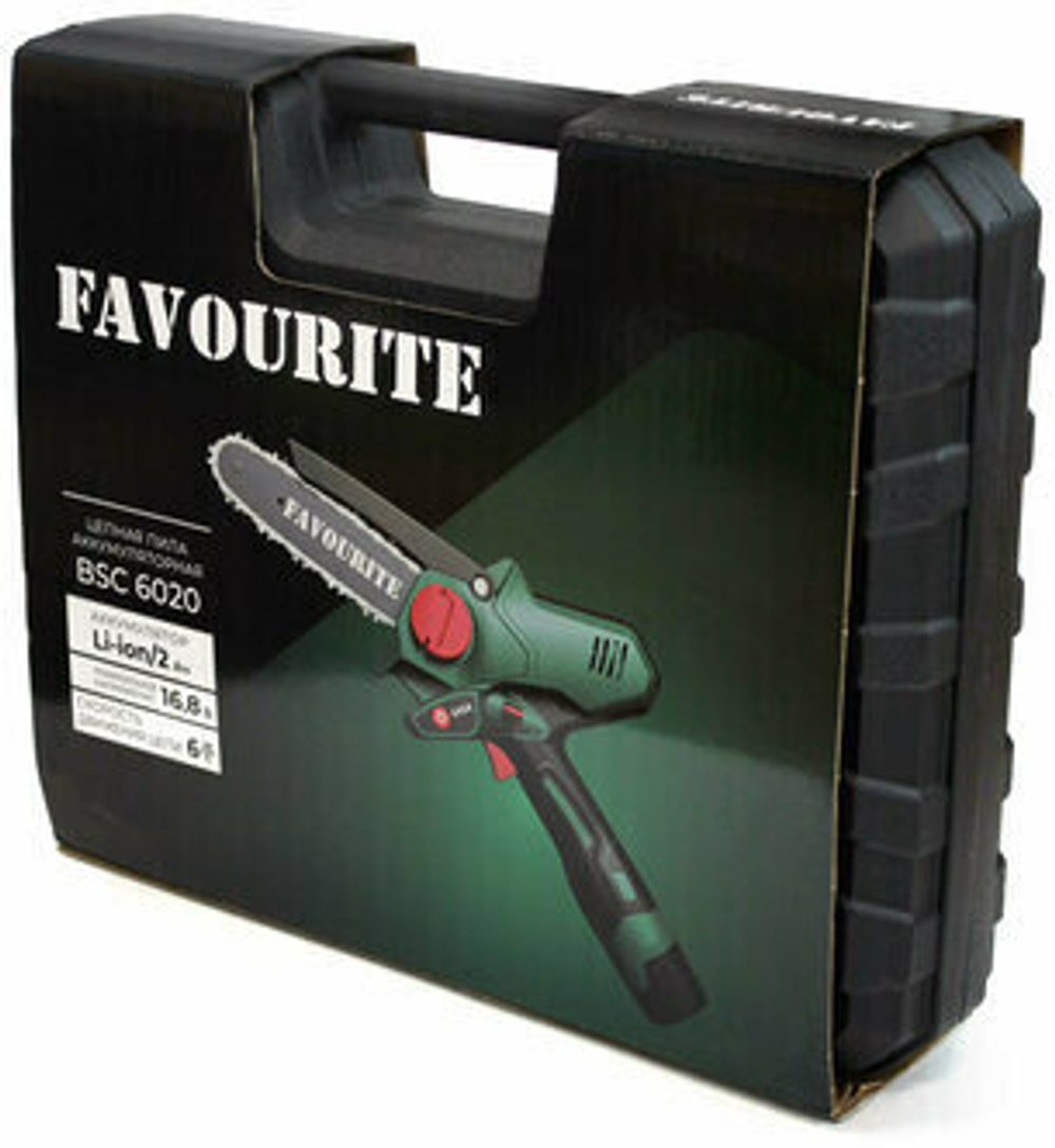 Цепная пила акк. FAVOURITE BSC6020 16.8В,2х2Ач,кейс (160001620)