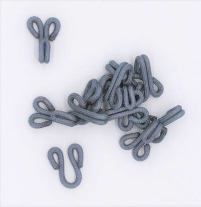 Крючки пришивные в оплетке, р. 22*13 мм