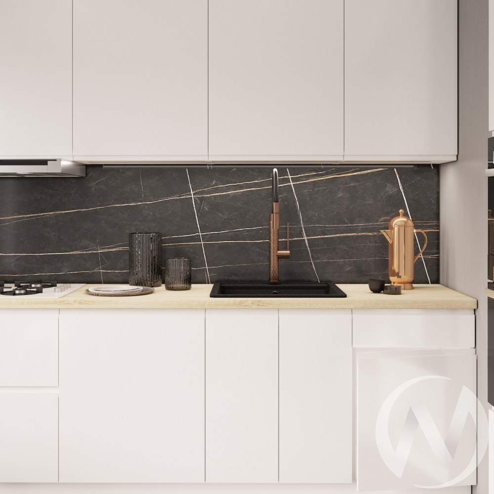 Кухня "Маори" blanco (корпус белый)