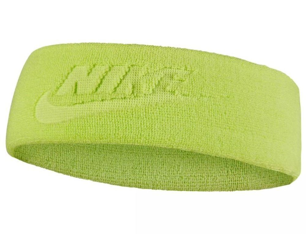 Повязка на голову теннисная Nike Headband Sport Terry M - lt lemon twist/lt lemon twist