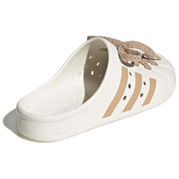 Adidas ADILETTE CLOGS 'White Brown'