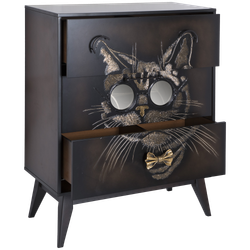 Комод Кот Саймон с 3 ящиками Каштан