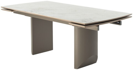 Стол М-City DISAUR Пуанто 200 Крем (Brecha Crema Elegance), керамика, Латте каркас